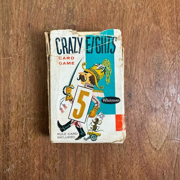1951 Crazy Eights‎ Playing Cards Whitman COMPLETE Full Deck Crazy 8s Characters - Picture 1 of 4